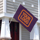 Custom Purple Orange Flag
