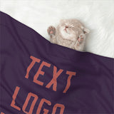 Custom Purple Copper Rose Pet Blanket