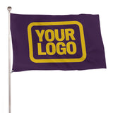 Custom Purple Gold Flag