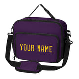 Custom Purple Gold Lunch Bag