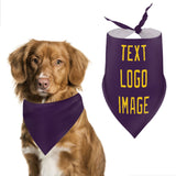 Custom Purple Gold Pet Scarf