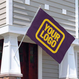 Custom Purple Gold Flag