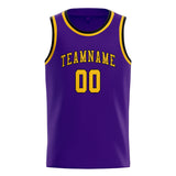 Custom Purple & Gold Colors Design Sports Basketball Jersey