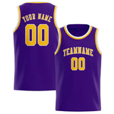 Custom Purple & Gold Colors Design Sports Basketball Jersey