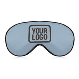 Custom Light Blue Brown Sleep Mask