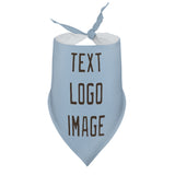 Custom Light Blue Brown Pet Scarf