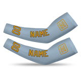 Custom Light Blue Yellow Arm Sleeve