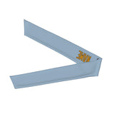 Custom Light Blue Yellow Headband