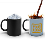 Custom Light Blue Yellow Magic Mug