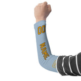 Custom Light Blue Yellow Arm Sleeve