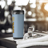 Custom Light Blue Yellow Stainless Steel Water Cup
