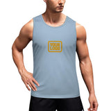 Custom Light Blue Yellow Men's Tank Top
