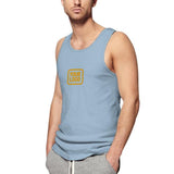 Custom Light Blue Yellow Men's Tank Top