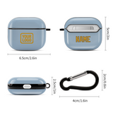 Custom Light Blue Yellow AirPods Case (3rd Generation)