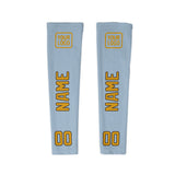 Custom Light Blue Yellow Arm Sleeve