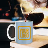 Custom Light Blue Yellow Mug