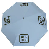 Custom Light Blue Olive Automatic Umbrella