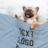 Custom Light Blue Olive Pet Blanket