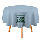 Custom Light Blue Green Round Table Cloth