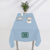 Custom Light Blue Olive Square Table Cloth