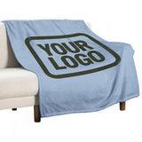 Custom Light Blue Olive Blanket
