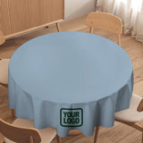 Custom Light Blue Green Round Table Cloth