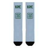 Custom Light Blue Green Knee-High Sock