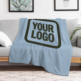 Custom Light Blue Olive Blanket