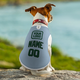 Custom Light Blue Green Pet Vest