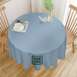 Custom Light Blue Green Round Table Cloth