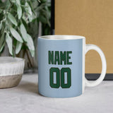 Custom Light Blue Green Mug