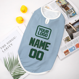 Custom Light Blue Green Pet Vest