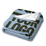 Custom Light Blue Olive Blanket