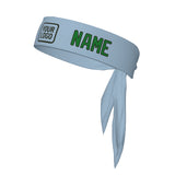 Custom Light Blue Emerald Green Headband