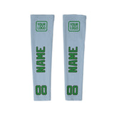 Custom Light Blue Emerald Green Arm Sleeve
