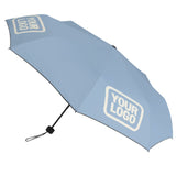 Custom Light Blue Cream Automatic Umbrella