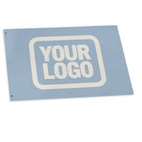 Custom Light Blue Cream Flag