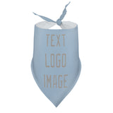 Custom Light Blue Gray Pet Scarf