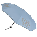 Custom Light Blue Gray Automatic Umbrella