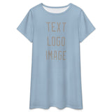Custom Light Blue Gray Nachthemd