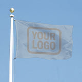 Custom Light Blue Gray Flag