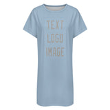 Custom Light Blue Gray Nachthemd