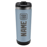 Custom Light Blue Dark Grey Stainless Steel Water Cup