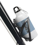 Custom Light Blue Dark Grey Sports Bottle
