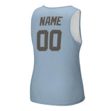 Custom Light Blue Dark Grey Men's Tank Top