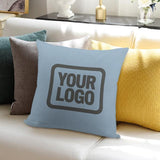 Custom Light Blue Dark Grey Pillowcase