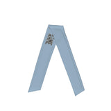 Custom Light Blue Dark Grey Headband
