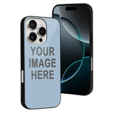 Custom Light Blue Dark Grey Phone Case