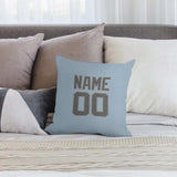 Custom Light Blue Dark Grey Pillowcase