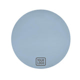 Custom Light Blue Dark Grey Round Table Cloth
